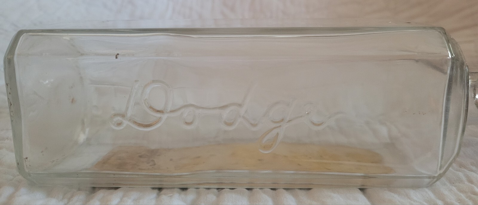 VIntage Dodge PermaFlow Embossed Embalming Bottle