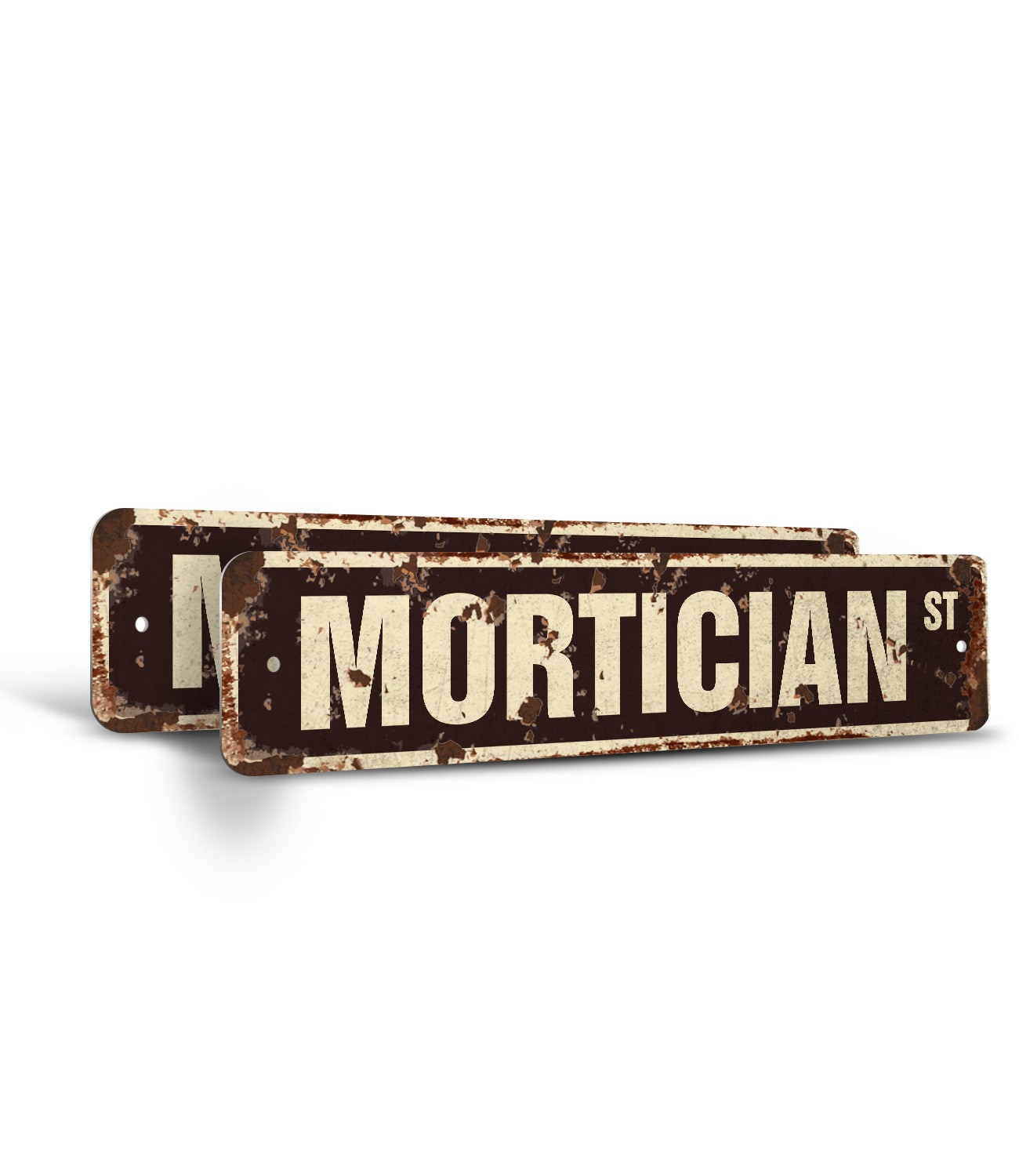 MORTICIAN Vintage Style Street Sign undertaker funeral director parlor death