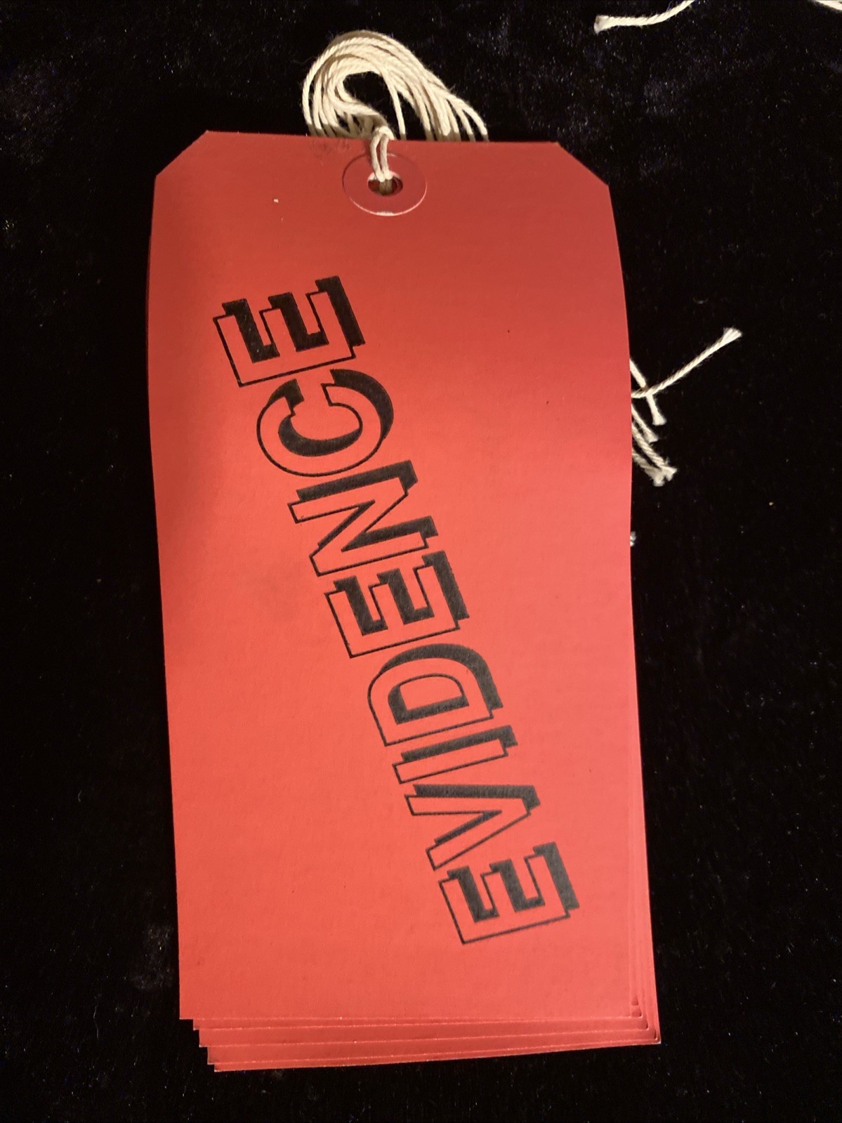 10 VTG Cleveland Ohio Cuyahoga County Coroner Evidence Toe Tag Halloween Invites