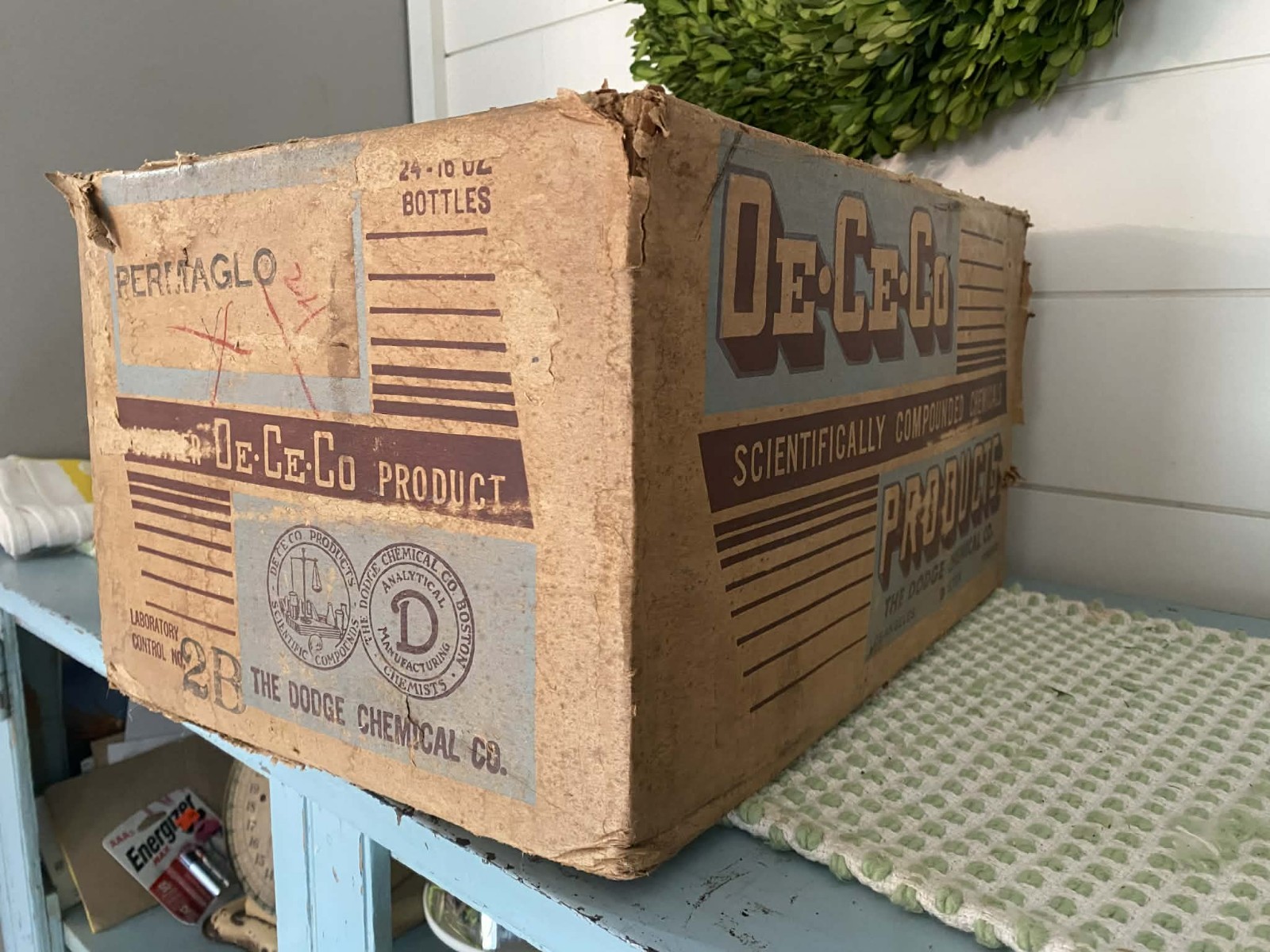 Original 1930s/40s Dodge Chemical Company Embalming Fluid Empty Box