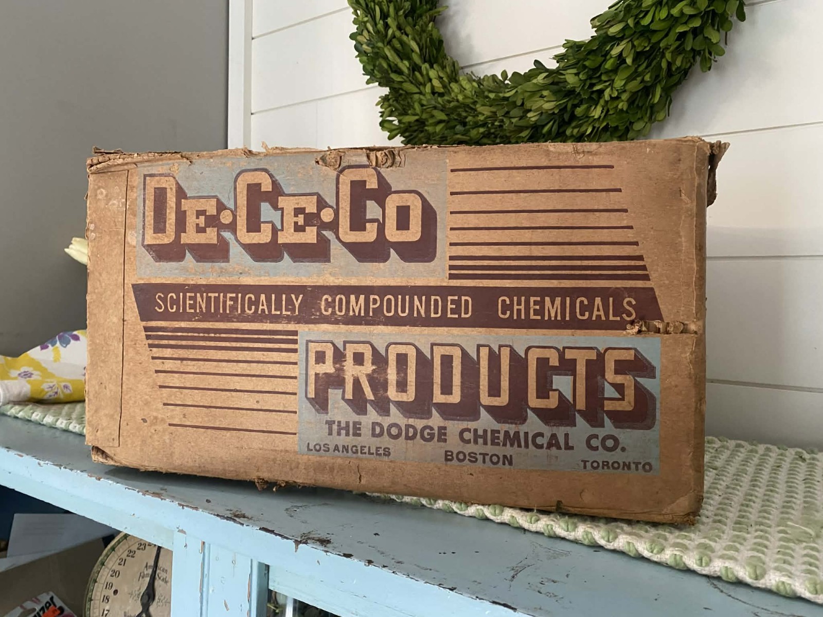 Original 1930s/40s Dodge Chemical Company Embalming Fluid Empty Box
