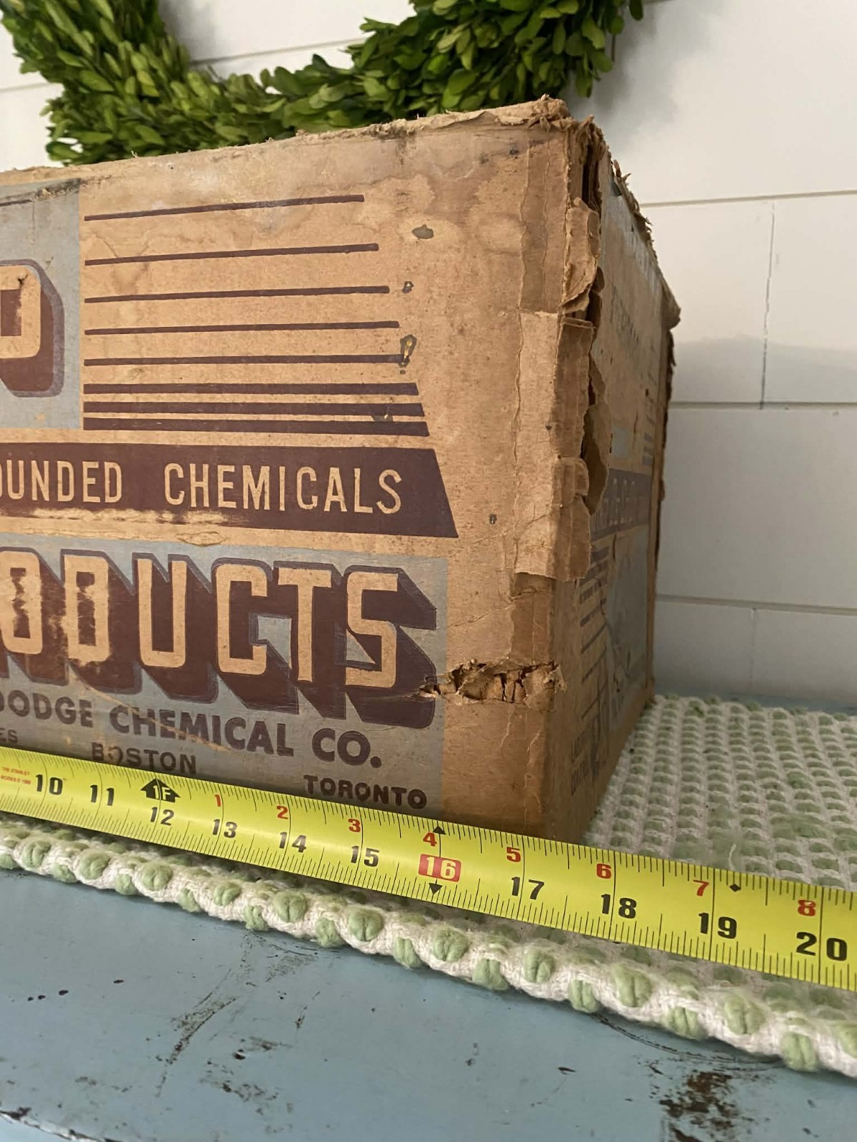 Original 1930s/40s Dodge Chemical Company Embalming Fluid Empty Box