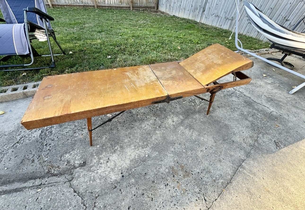 Cooling Board Embalming Table Antique Vintage Funeral Mortuary Portable