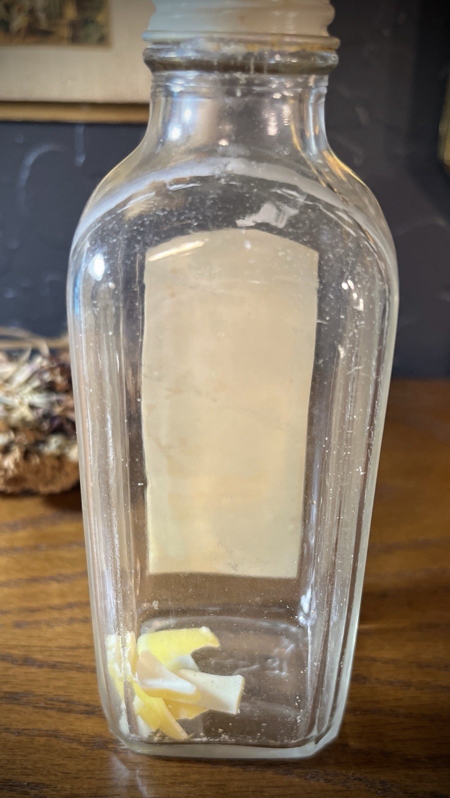 Vintage embalming Hydrol chemical co tissue builder glass bottle Philadelphia