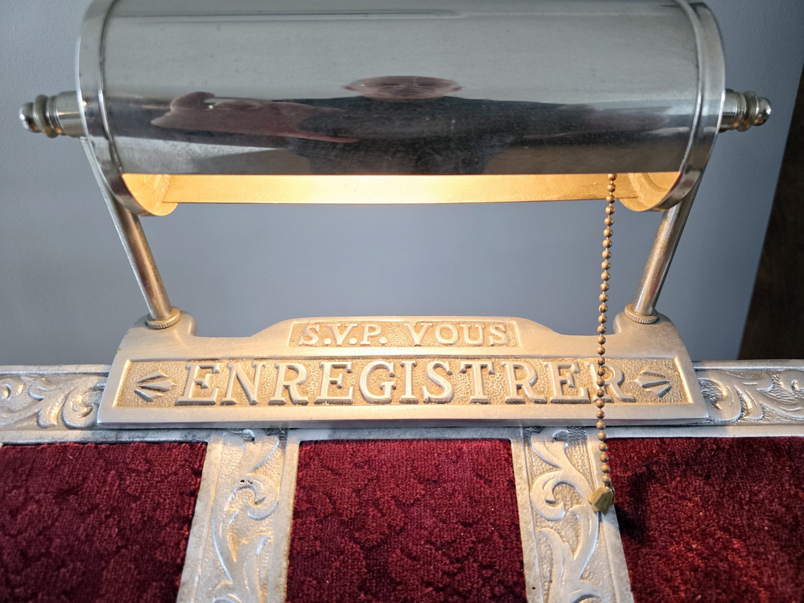 Vtg Art Deco Lectern Podium Bakelite Religious Funeral Guest Checkin Reception