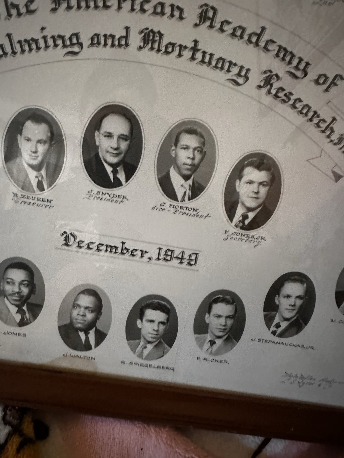 Embalming And Mortuary Research American Academy 1949 Members