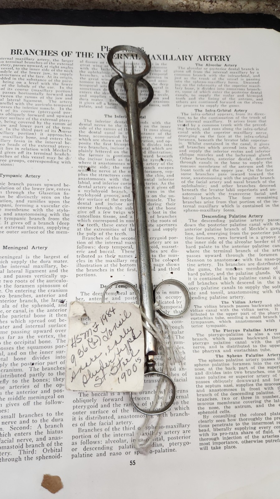 Antique Embalming Arterial Injector Tube Funeral Director Mortuary Tool…