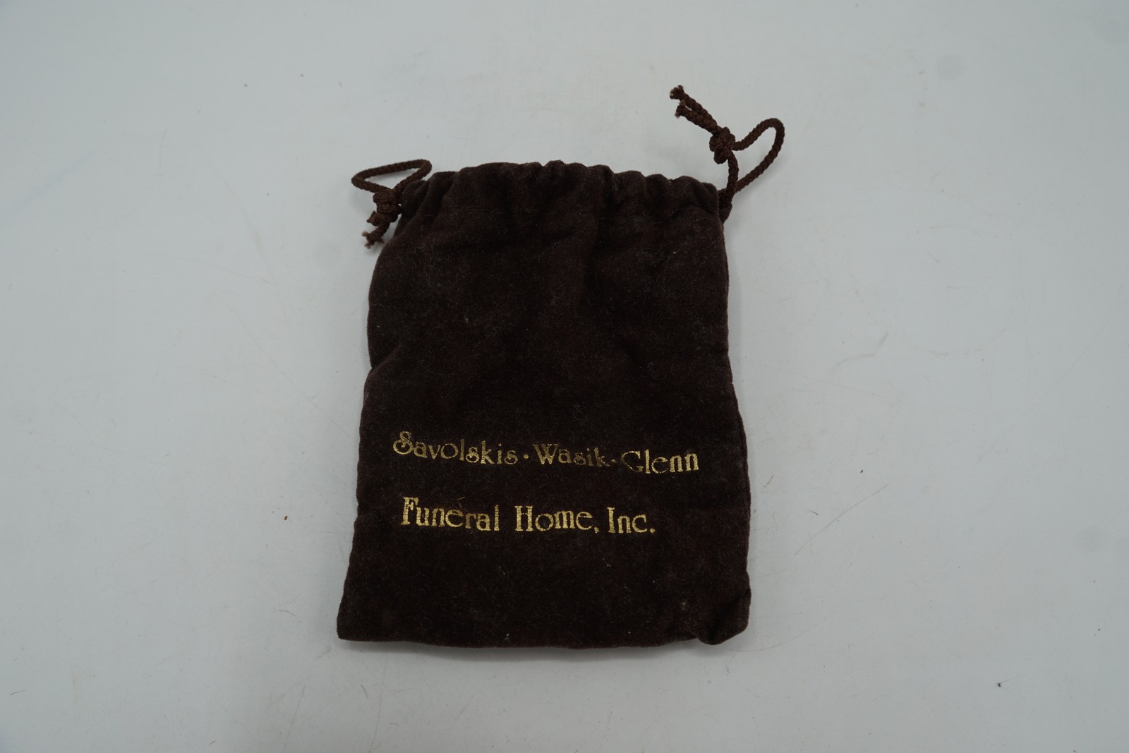 Funeral Home Mortuary Supply Drawstring Pouch Bag – Savolskis Wasik Glenn
