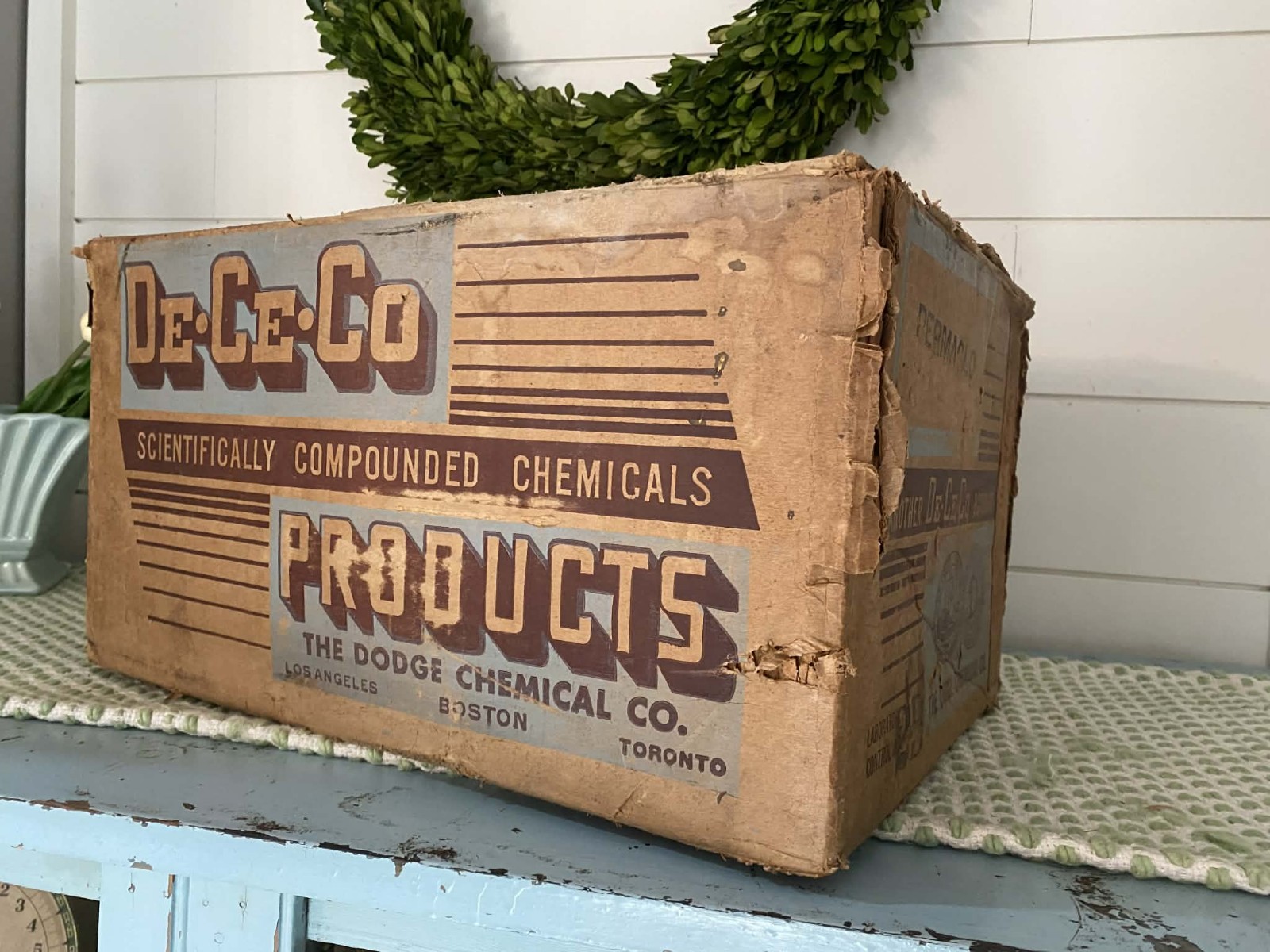 Original 1930s/40s Dodge Chemical Company Embalming Fluid Empty Box