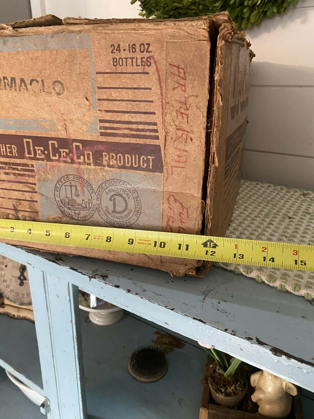 Original 1930s/40s Dodge Chemical Company Embalming Fluid Empty Box