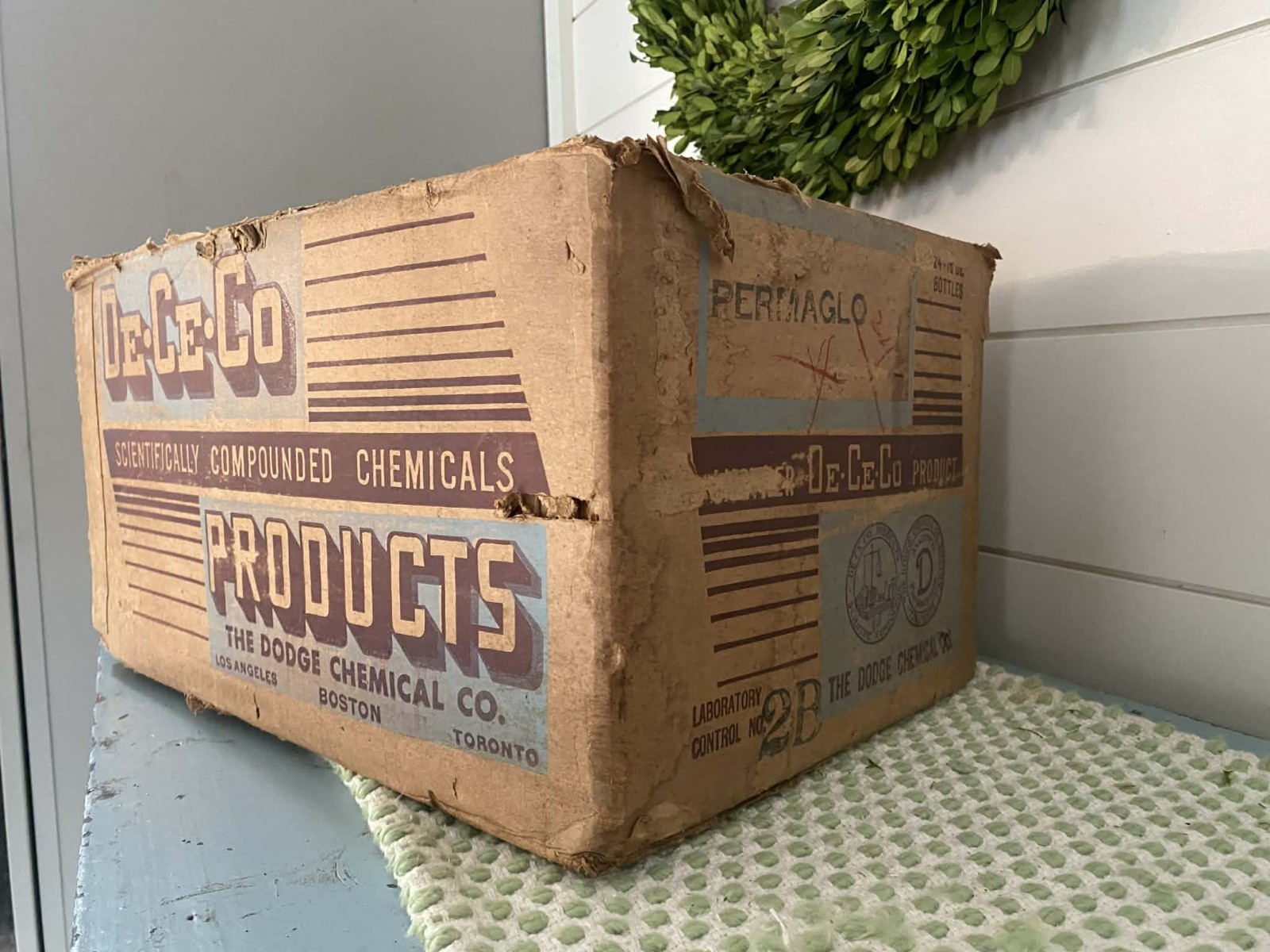 Original 1930s/40s Dodge Chemical Company Embalming Fluid Empty Box
