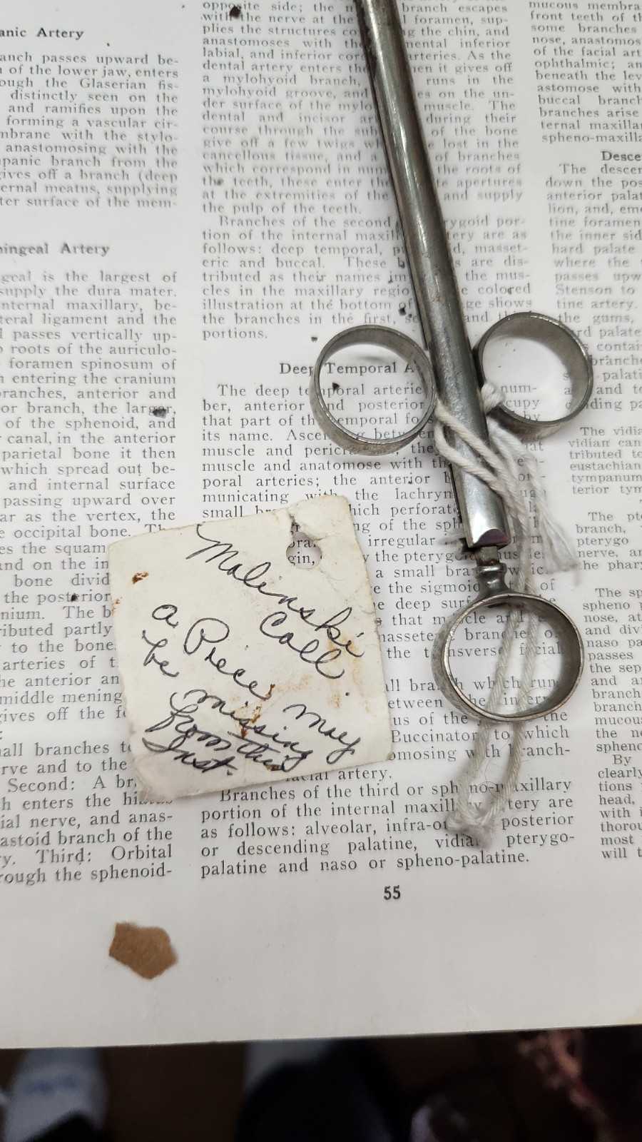 Antique Embalming Arterial Injector Tube Funeral Director Mortuary Tool…