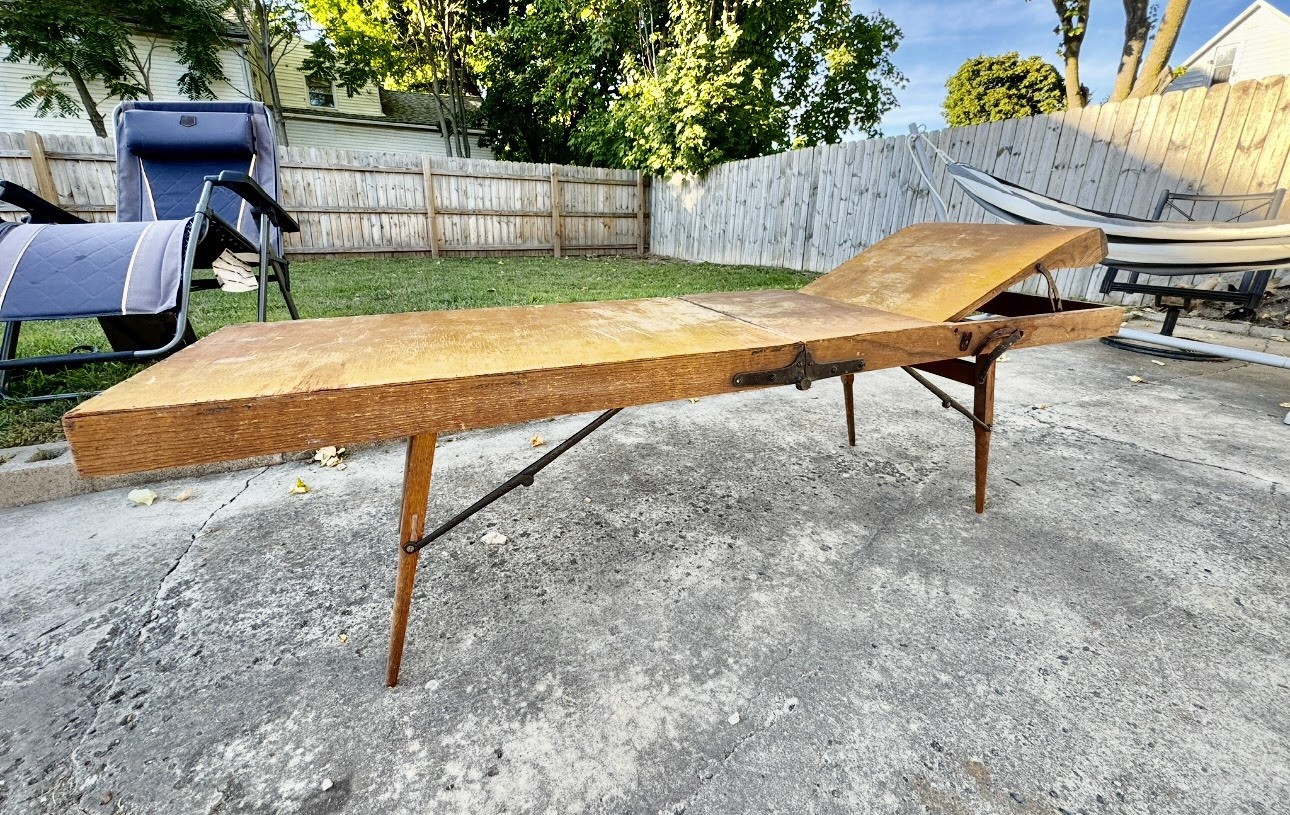 Cooling Board Embalming Table Antique Vintage Funeral Mortuary Portable