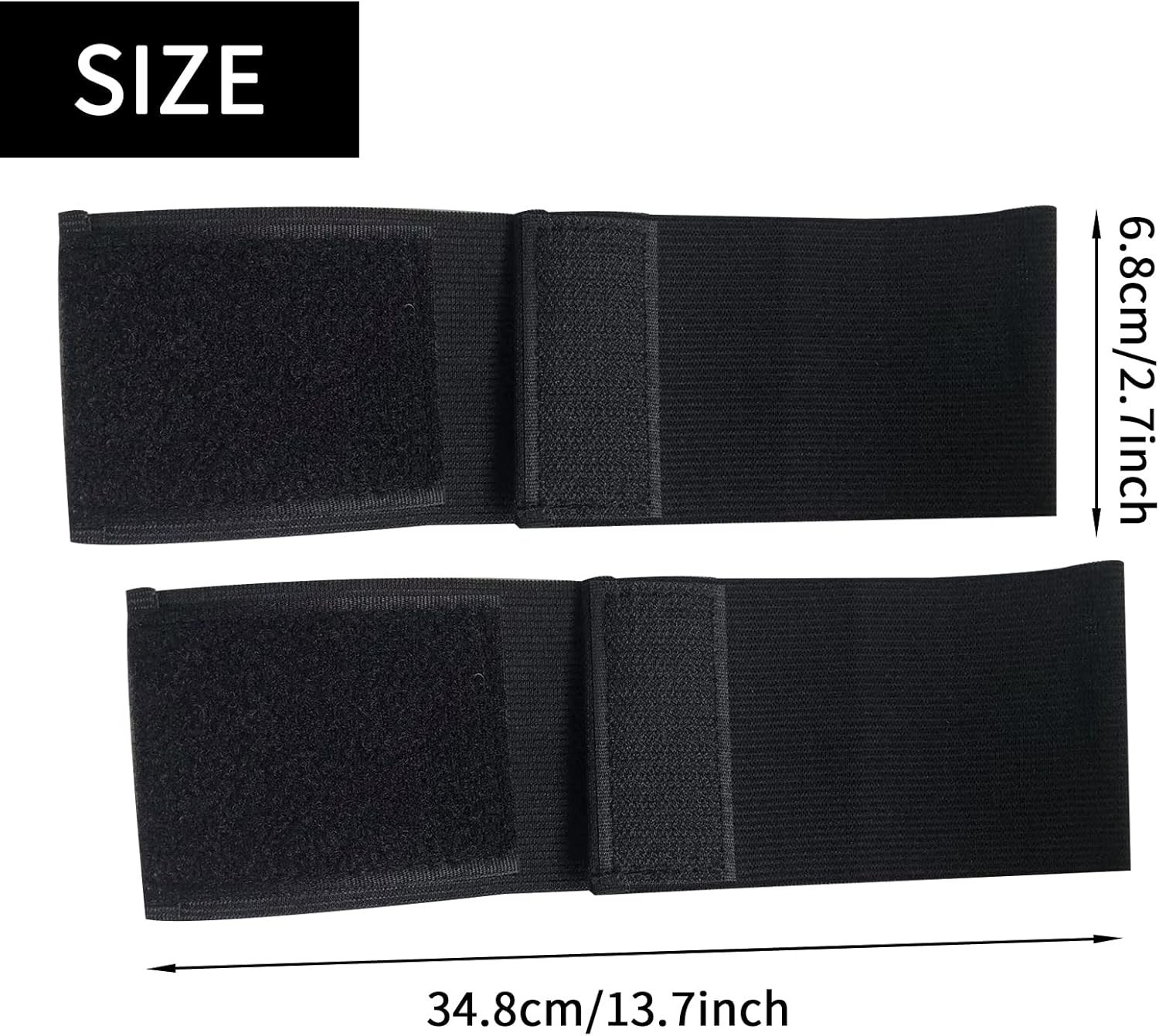18pcs Adjustable Funeral Mourning Bands – Black Soccer Armbands for Tributes