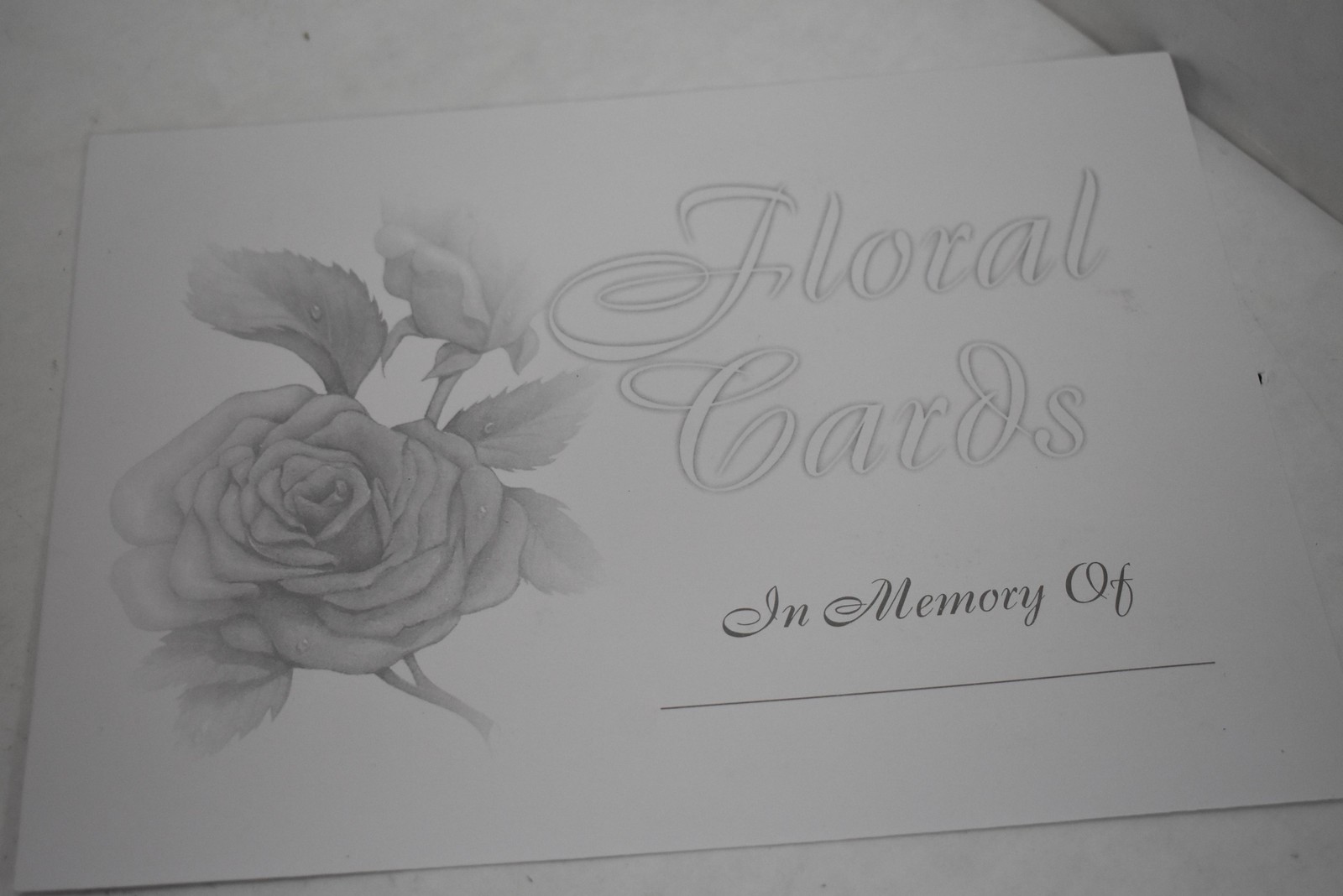 In Memory Book Floral Cards Funeral Guest Registry Album Green Gold Corners 11×9