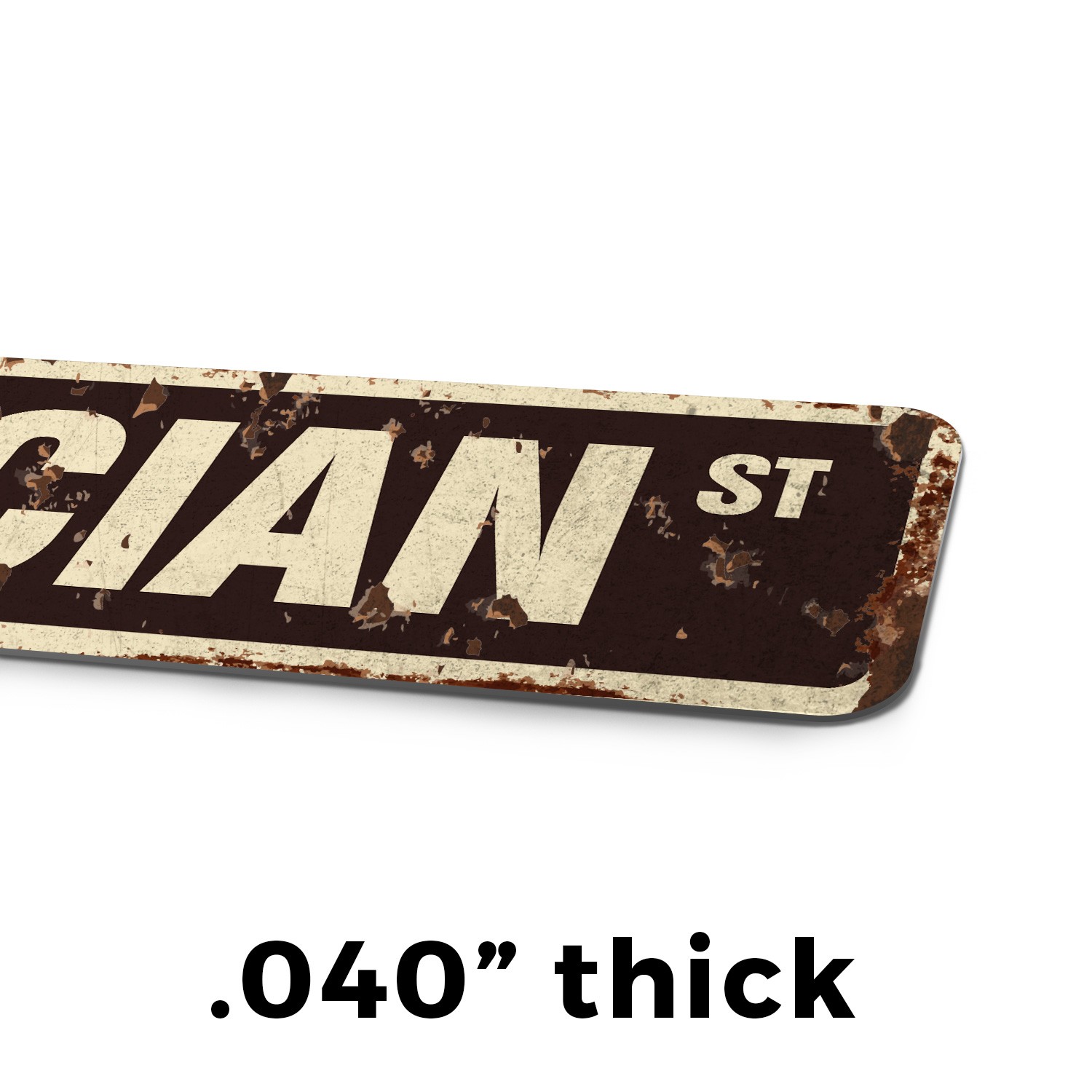 MORTICIAN Vintage Style Street Sign undertaker funeral director parlor death