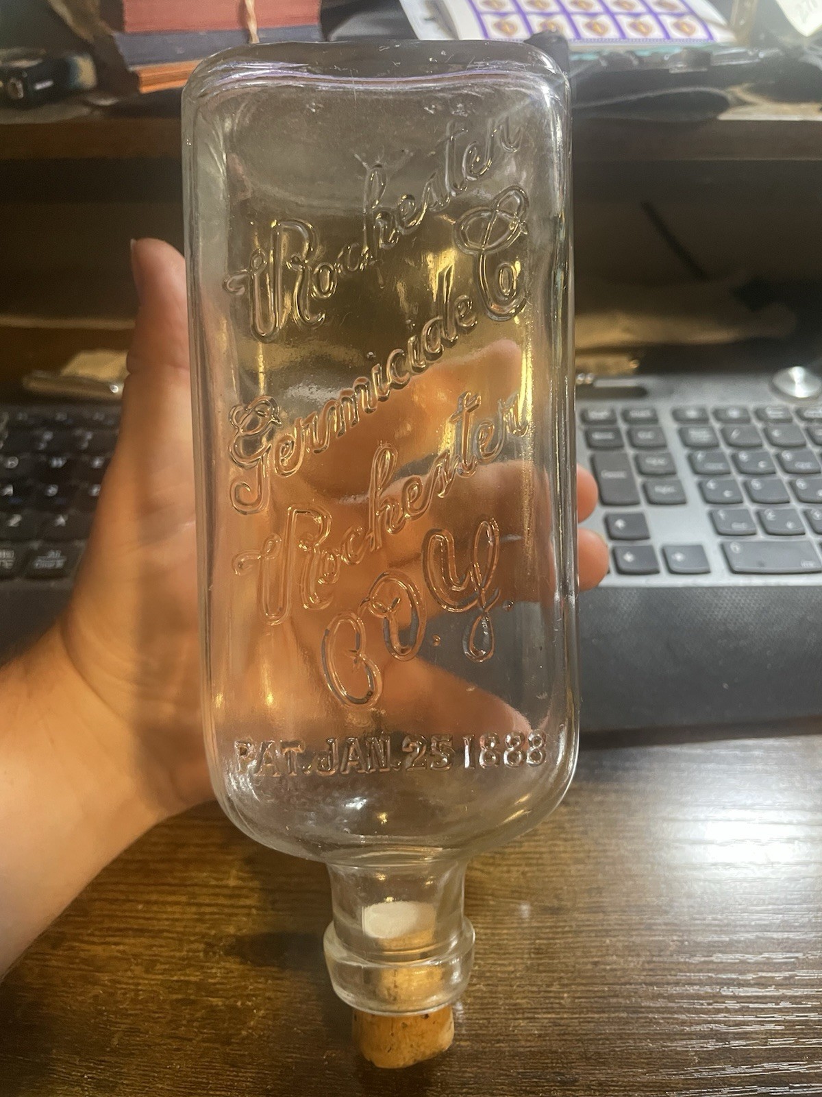Vintage Rochester Germicide Co Embalming Fluid Bottle – Rochester, New York